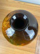 JB Owens Utopian 1900s Art Pottery Bulbous Form Floral Painted 8.5" Vase 934