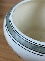 Roseville Pottery 1910s White Creamware Rosalie Jeanette Jardiniere