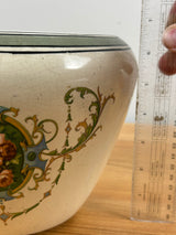 Roseville Pottery 1910s White Creamware Rosalie Jeanette Jardiniere