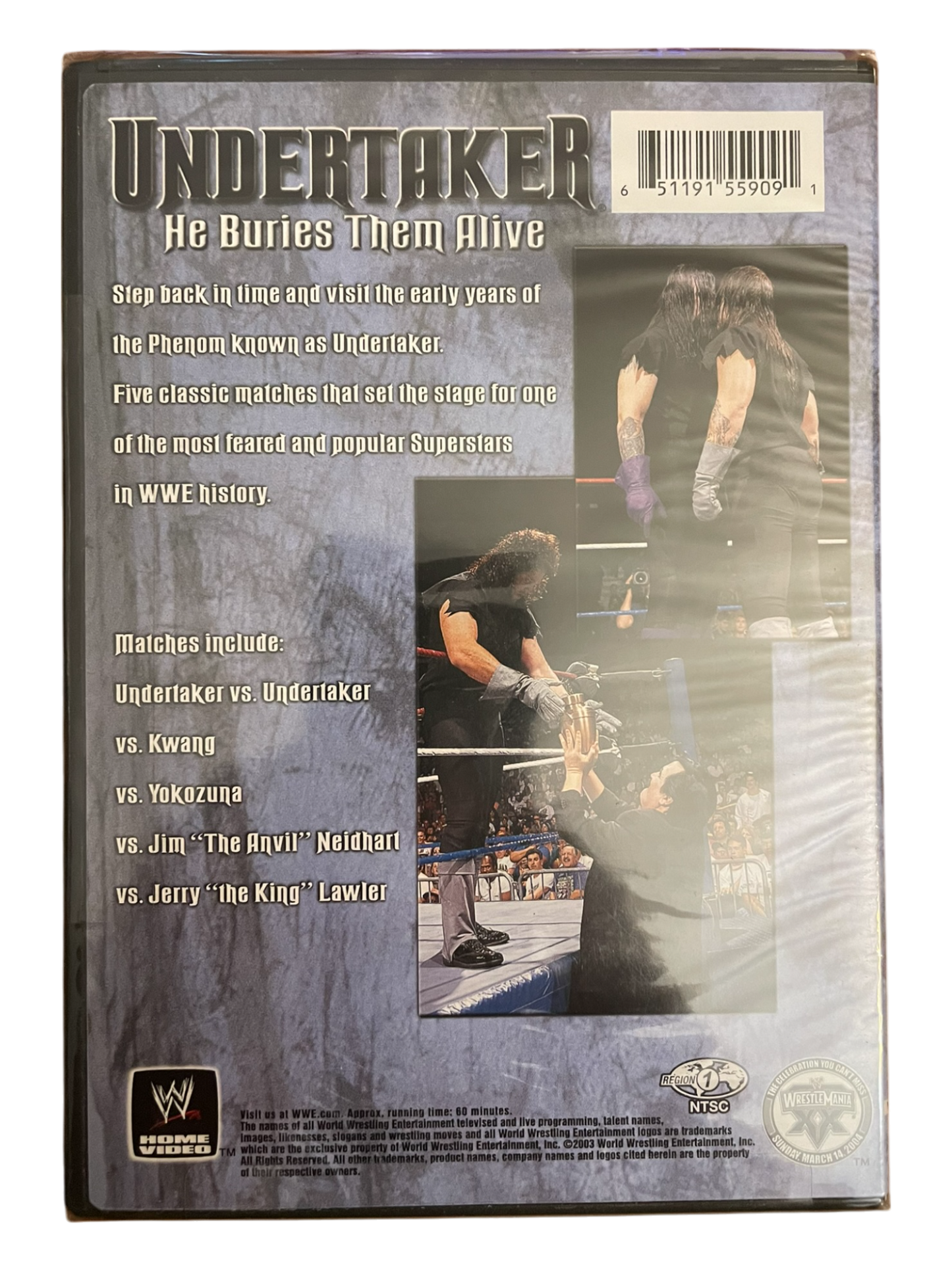 WWE Wrestling Undertaker He Buries Them Alive DVD Video 2003 New Sealed
