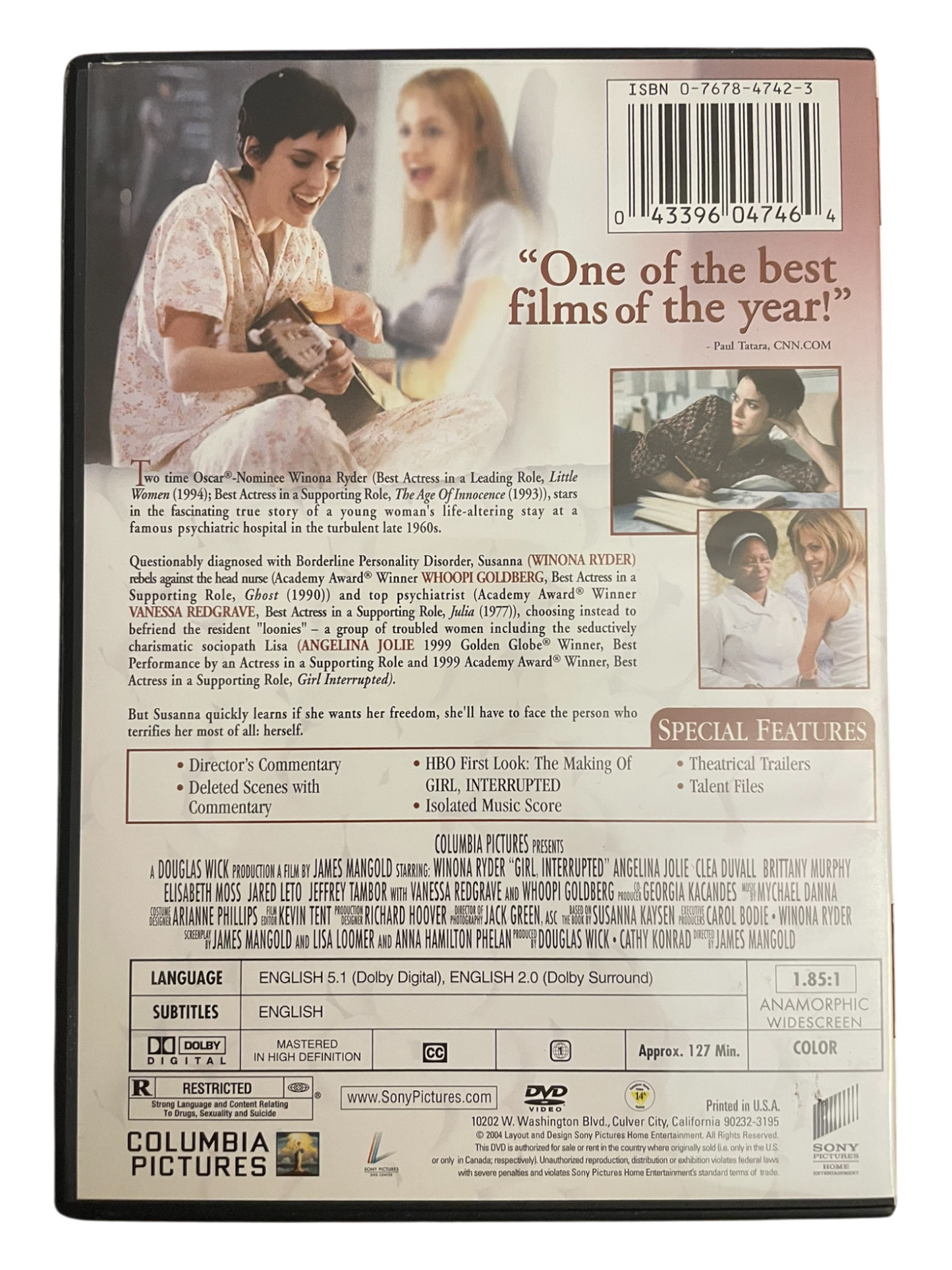 Girl, Interrupted (DVD, 1999)