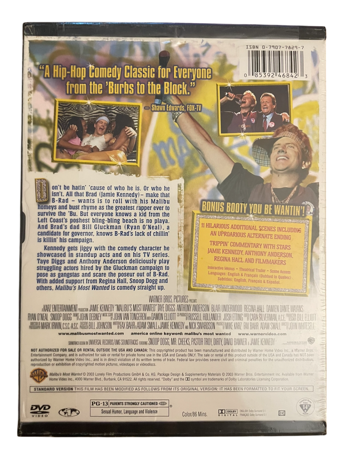 Malibu's Most Wanted (DVD, 2003) Sealed Fullscreen