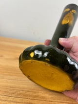 Owens 1900s Standard Glaze Floral Decorated Standard Glaze Long Neck Vase