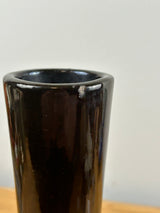 Owens 1900s Standard Glaze Floral Decorated Standard Glaze Long Neck Vase