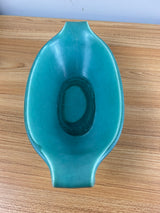 Rookwood Art Pottery 1927 Two Tone Green Art Deco Console Bowl 2848