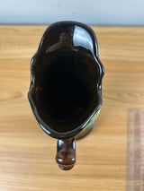 Peters And Reed Art Pottery Standard Glaze Grape Motif Handled Ewer