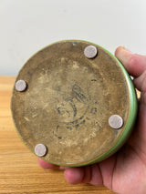 Cherokee Pottery Matte Green Art And Crafts Flower Frog Vase