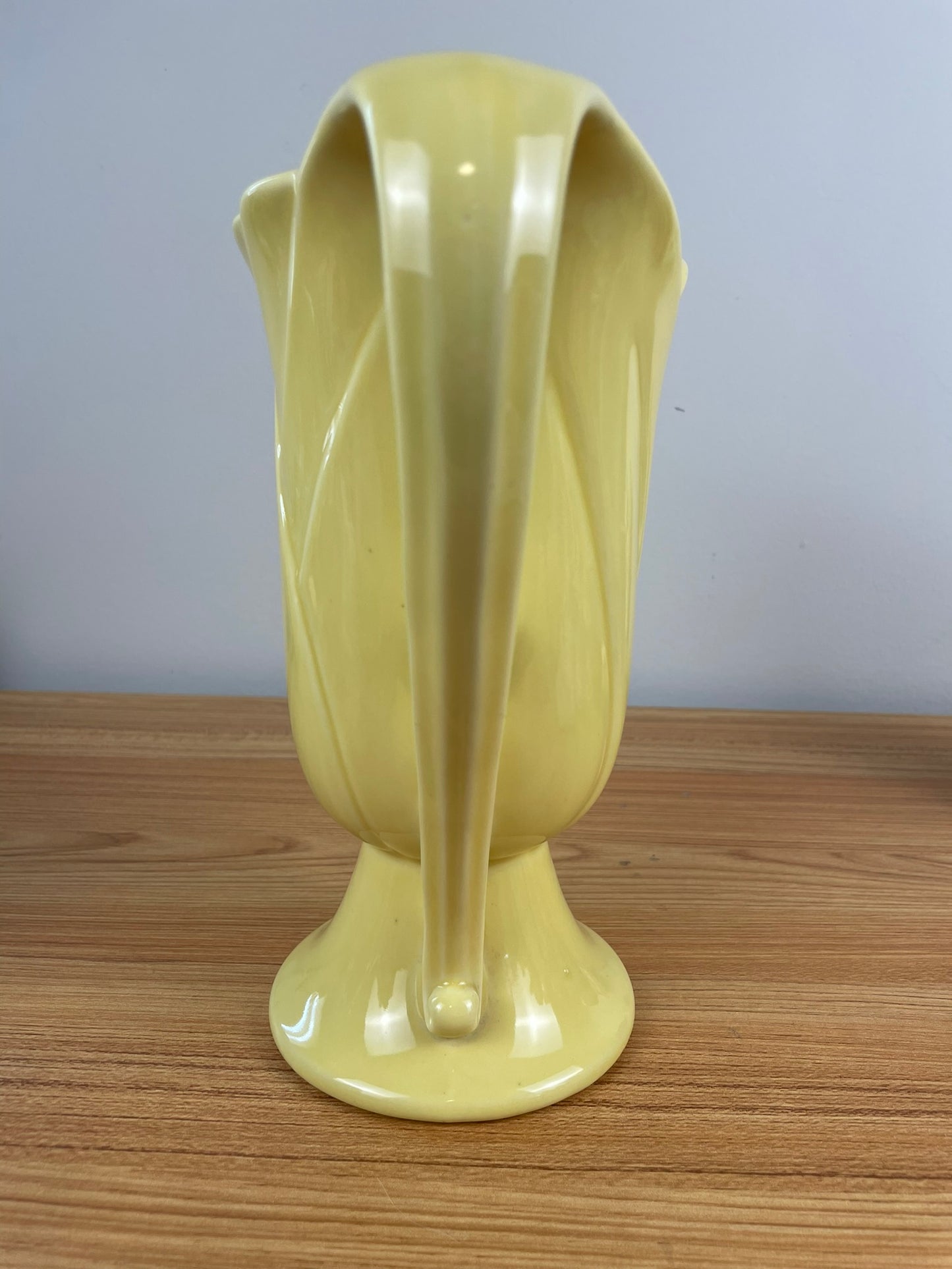 10" Yellow Shawnee Art Pottery Double Handle Floral Vase-#250