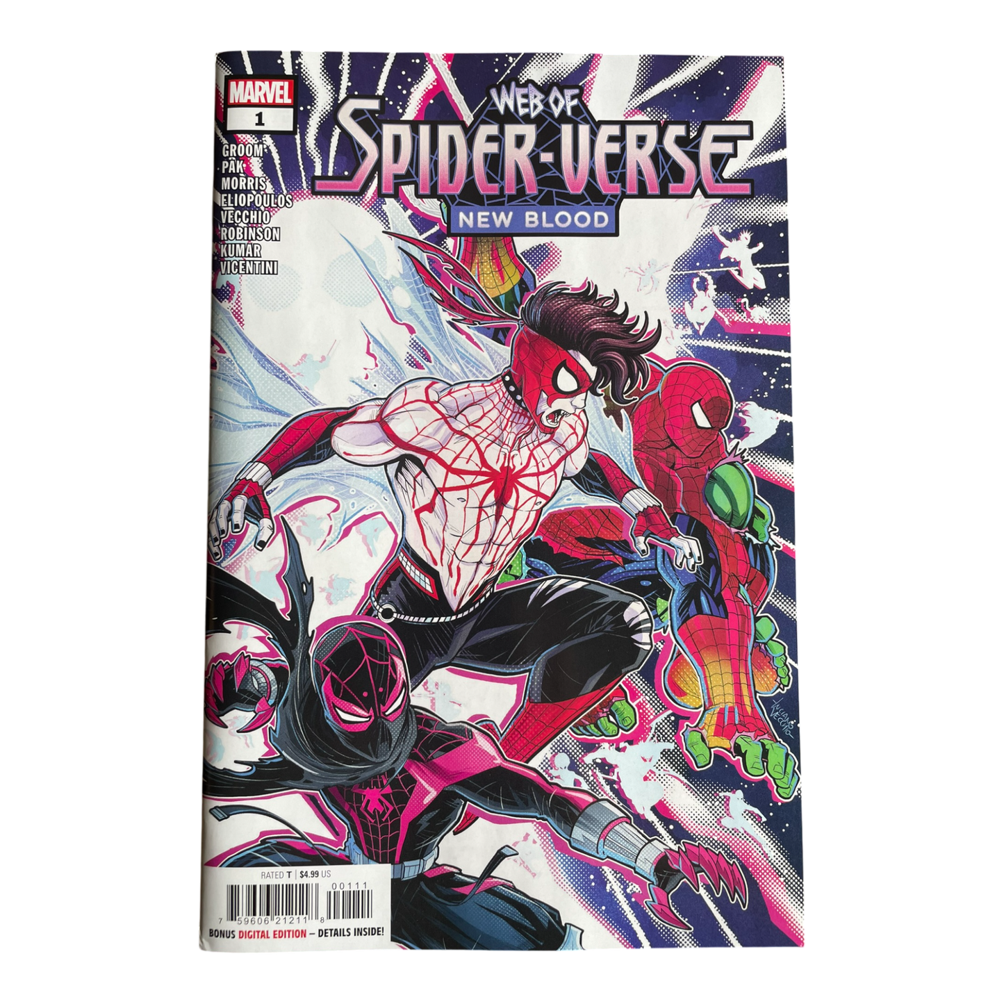 WEB OF SPIDER-VERSE NEW BLOOD #1 COVER A 1ST PRINT MARVEL 2025