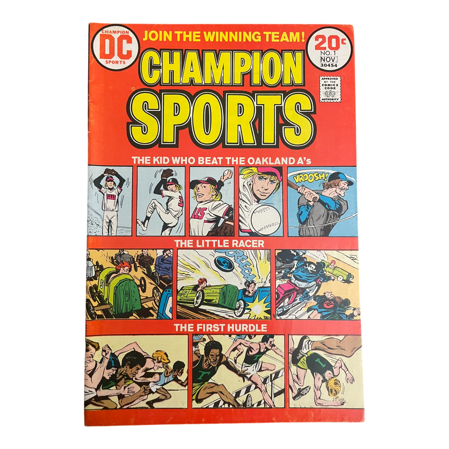Champion Sports FIRST ISSUE! DC Comic Book 1973 #1 Issue!