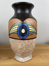 Antoine Dubois Mons Pottery Art Studio 11.5" Art Deco Vase Belgium Very Large