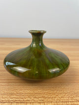 Roseville (Attributed) Blended Glaze Majolica Ink Well Vase, #804, Brown/Green