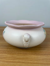 HULL ART POTTERY PINK "OPEN ROSE" #113-7 PLANTER BOWL VINTAGE MID CENTURY BOWL