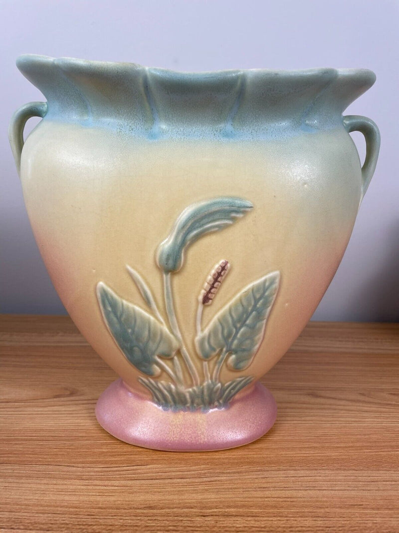 Hull Art Pottery Calla Lily (Jack in the Pulpit), 530-33-9” Large Pillow Vase