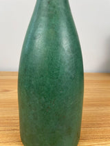 Zanesville Stoneware Arts & Crafts Matte Green Pottery Funeral/Cemetery Vase