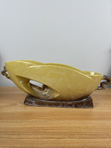 ROSEVILLE ARTWOOD YELLOW 1951 MID CENTURY MODERN POTTERY CERAMIC PLANTER 1062-12