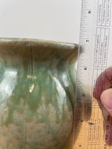 Burley Winter Pottery Vase Circa 1930 (Number 53) Mottled Green Glaze