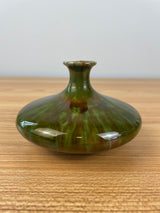 Roseville (Attributed) Blended Glaze Majolica Ink Well Vase, #804, Brown/Green