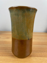 The Spring Street Pottery Studio Eureka Springs Arkansas Green Brown Vase