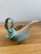 Hull Ebb Tide Mid Century Conch Seashell TEA CREAMER GREEN PINK Colors POTTERY