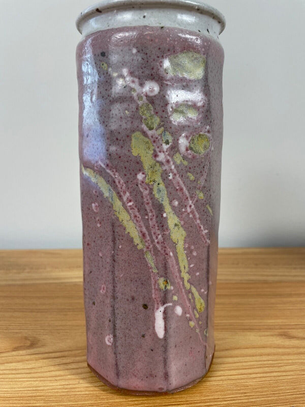 Peace Roots Studio Vase Chris Strecker Abstract Art Pottery Vase 8.5" Tall