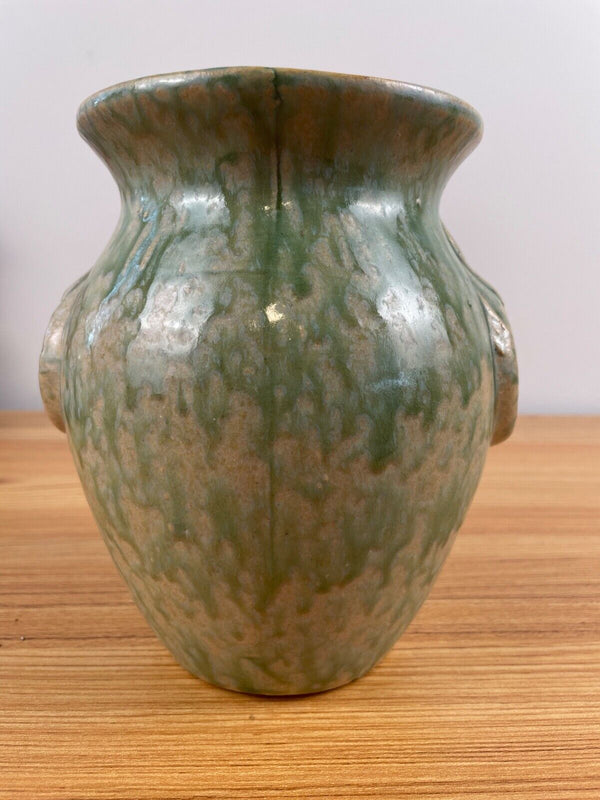 Burley Winter Pottery Vase Circa 1930 (Number 53) Mottled Green Glaze