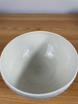 Elizabeth Lurie Pewabic Artist Ivory Carved Porcelain Art Pottery Bowl 7" Diame