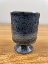 MAR CAL Small Footed Goblet Japan Art Pottery 3.25" MCM Mid Century With Sticker