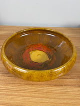 BLUE MOUNTAIN POTTERY DOMINIC STANZIONE STUDIO LARGE BOWL Rare Canadian Orange