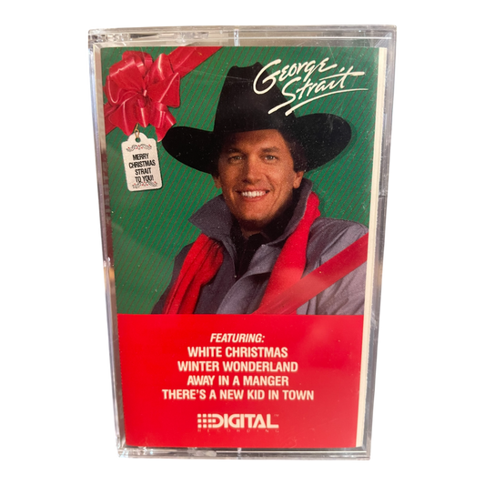George Straight * Merry Christmas Strait To You Cassette Tape MCA 1986