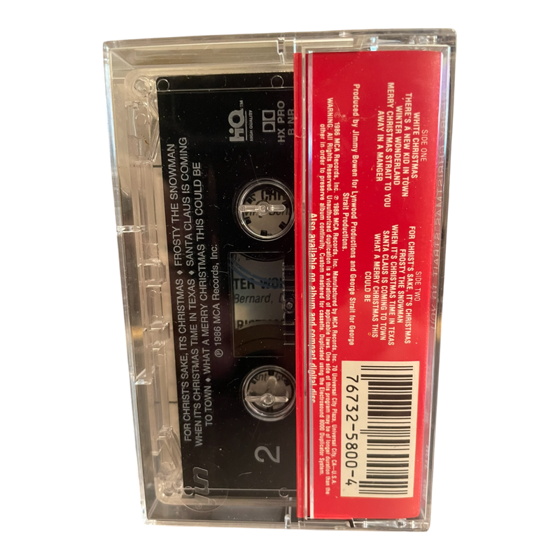 George Straight * Merry Christmas Strait To You Cassette Tape MCA 1986