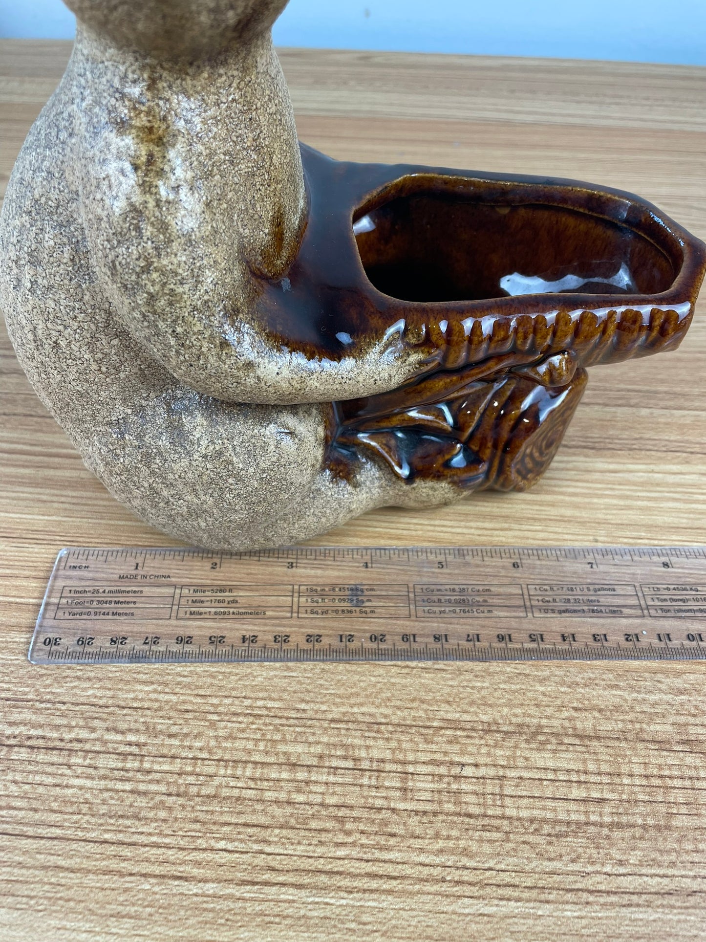 Royal Haeger USA Koala Teddy Bear Tree Sandstone Brown Planter