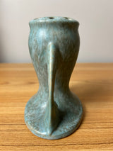 Roseville Tuscany Mottled Green 1927 Vintage Art Deco Pottery Ceramic Flower Frog 66-5