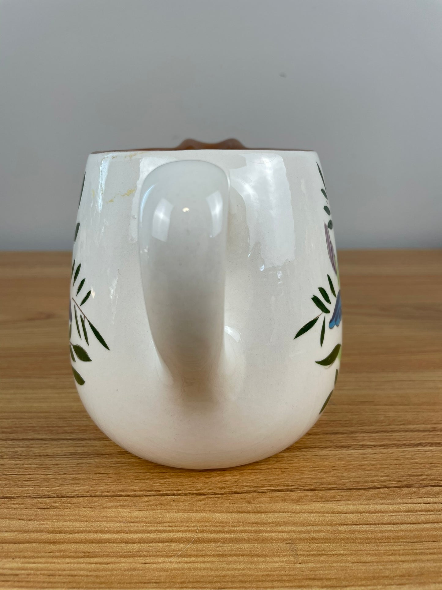 Stangl Pottery Country Garden Blue Iris Floral Half Pint Pitcher
