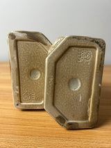 Rookwood 1929 Art Pottery Matte Brown Raven Bookends #2275