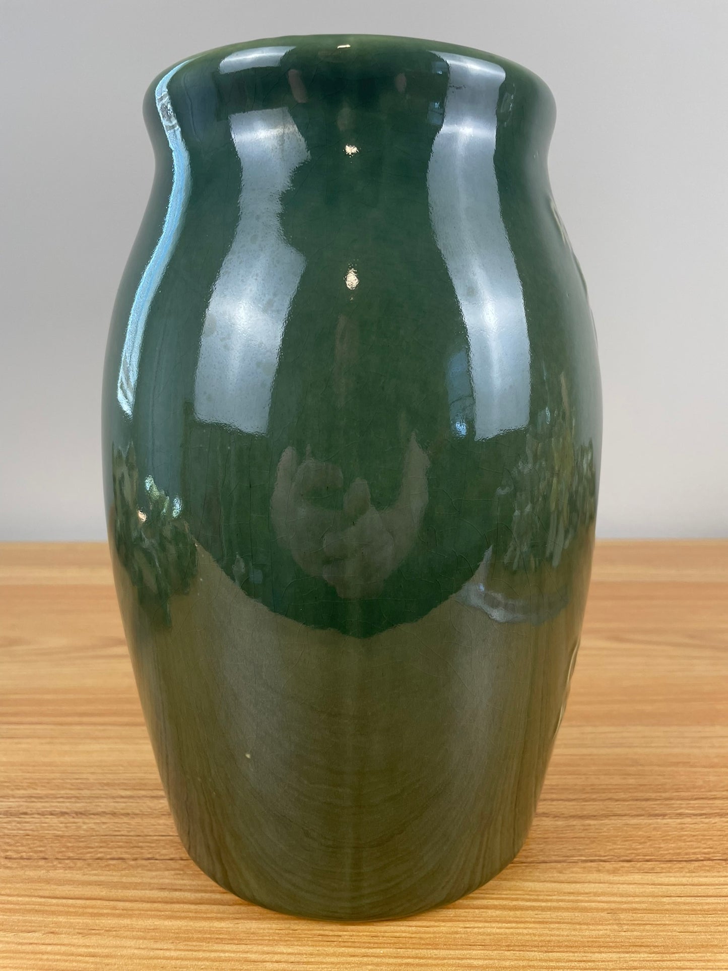 Vintage RRP Robinson Ransbottom Pottery Green Centennial Vase 1900-2000