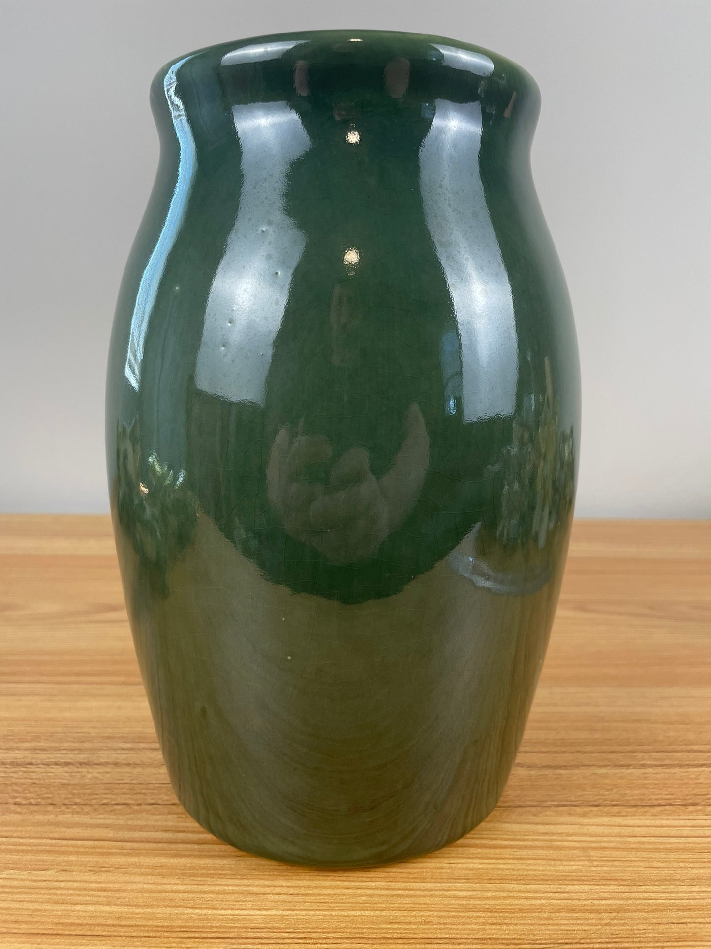 Vintage RRP Robinson Ransbottom Pottery Green Centennial Vase 1900-2000