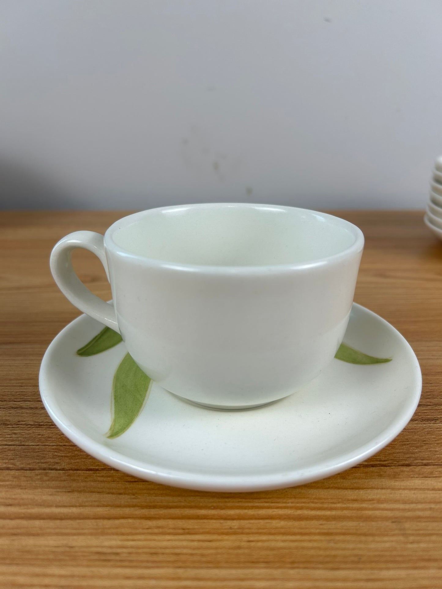Metlox California Pottery Poppy Trail IRIS Flower Cups & Saucer