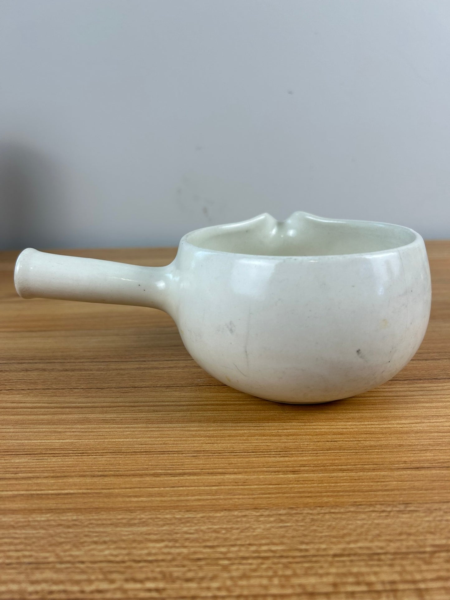 Metlox California Pottery Poppy Trail IRIS Flower Handled Gravy Boat