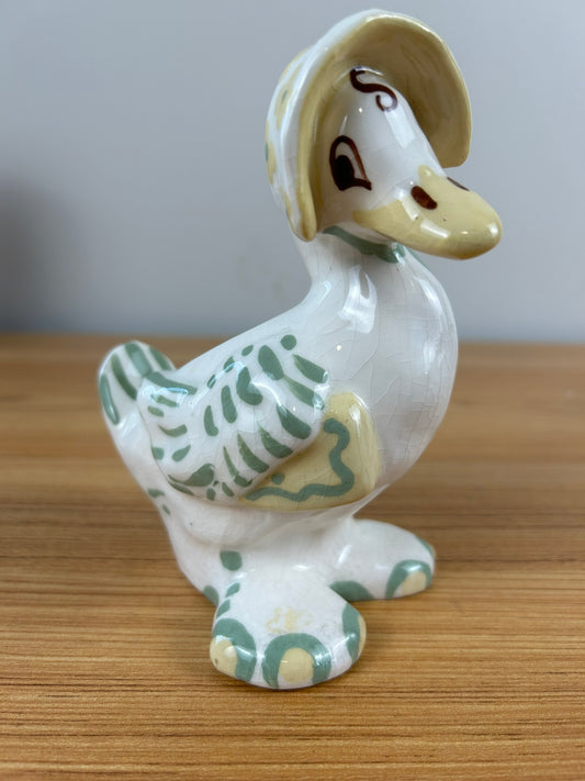 Sara Hume California Art Pottery Mother Goose Vase Planter Figurine Duck