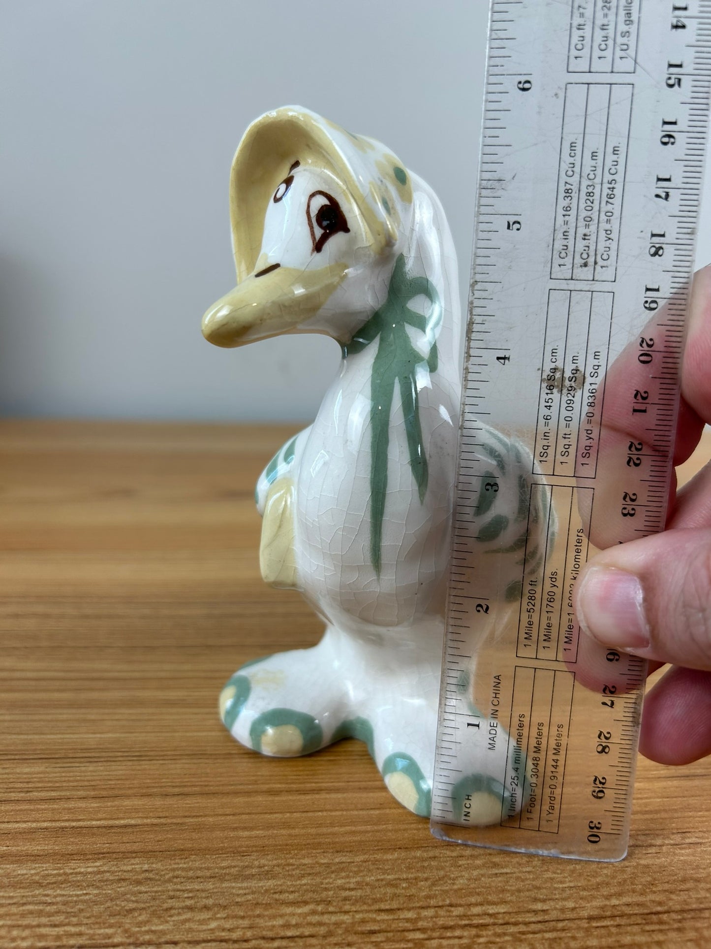 Sara Hume California Art Pottery Mother Goose Vase Planter Figurine Duck