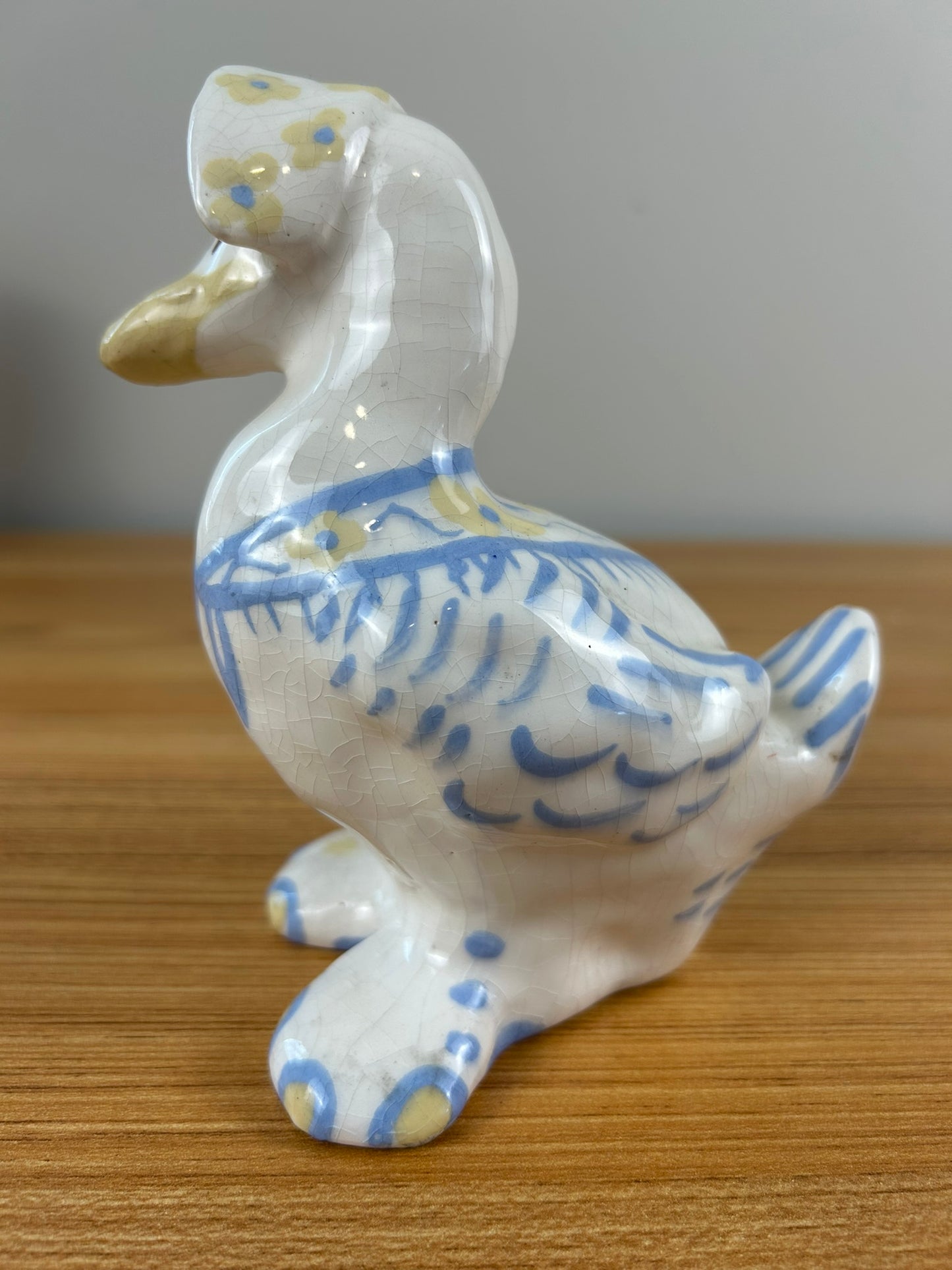 Sara Hume California Art Pottery Mother Goose Figurine Duck