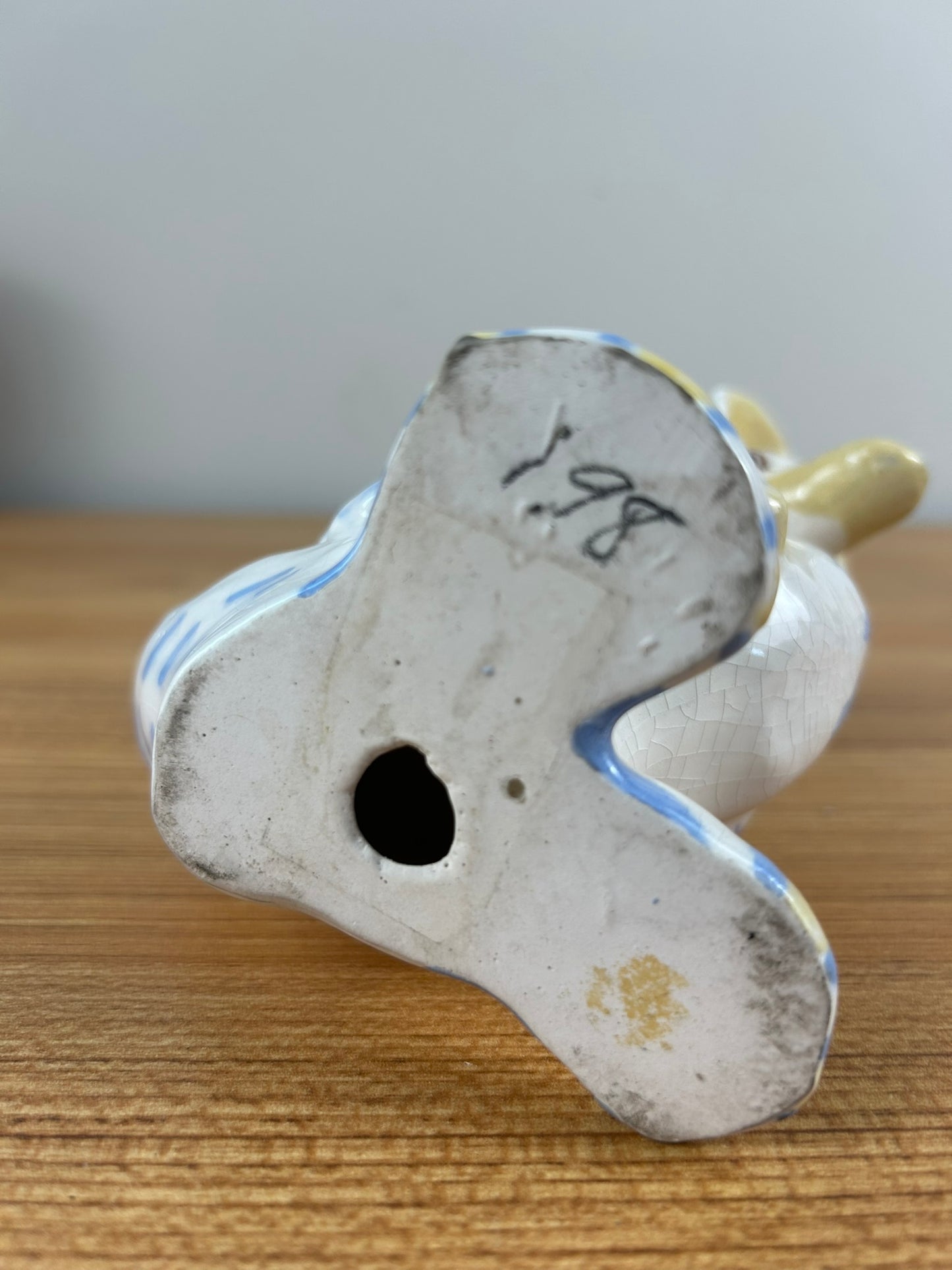 Sara Hume California Art Pottery Mother Goose Figurine Duck