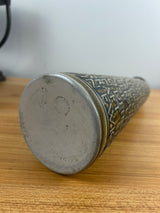 Reinhold Merkelbach German Pottery Lidded 14" Tankard With The Lords Prayer In Relief