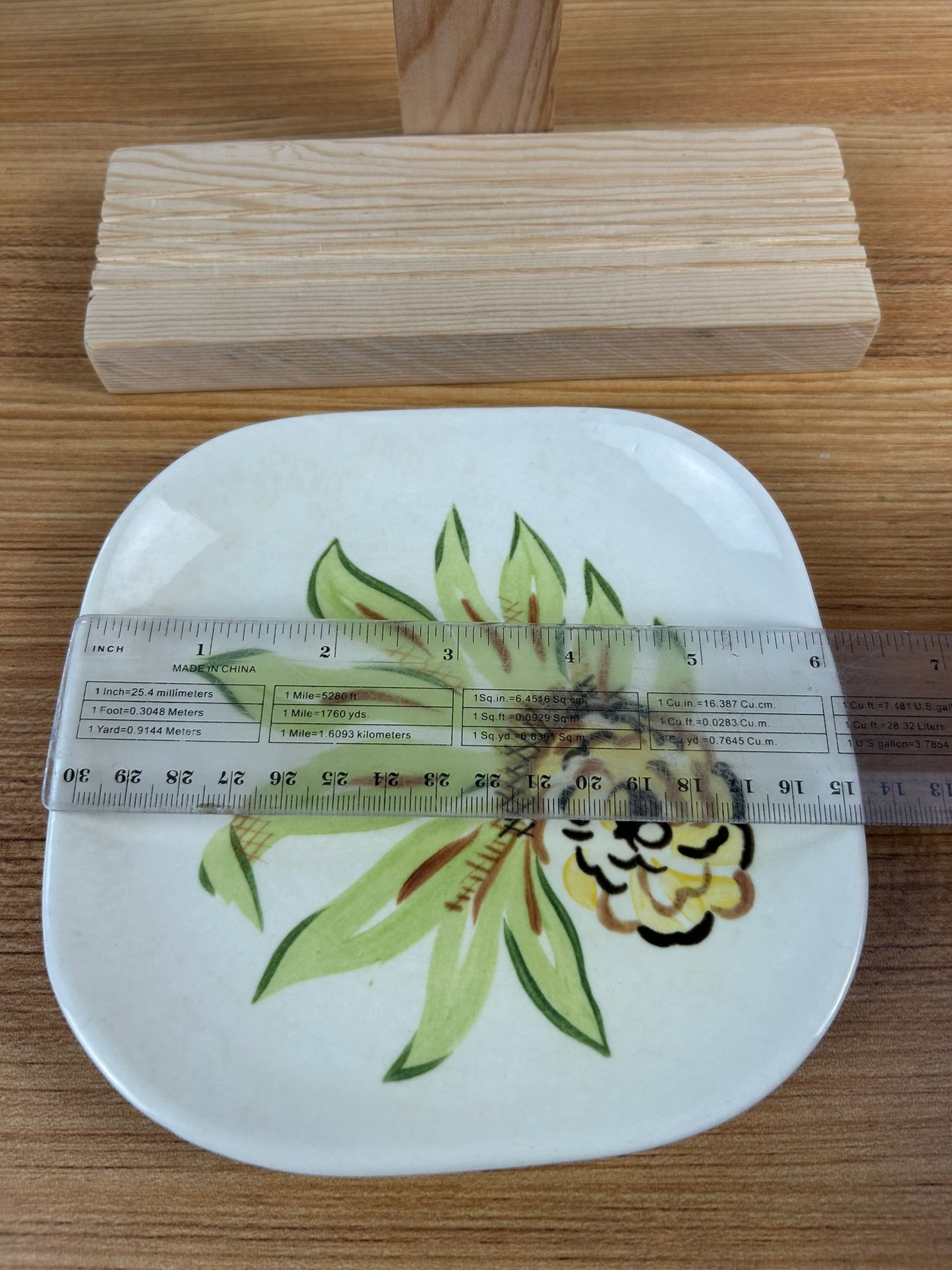 RED WING Art Pottery China 1947 ZINNIA Bread & Butter Plate 6"