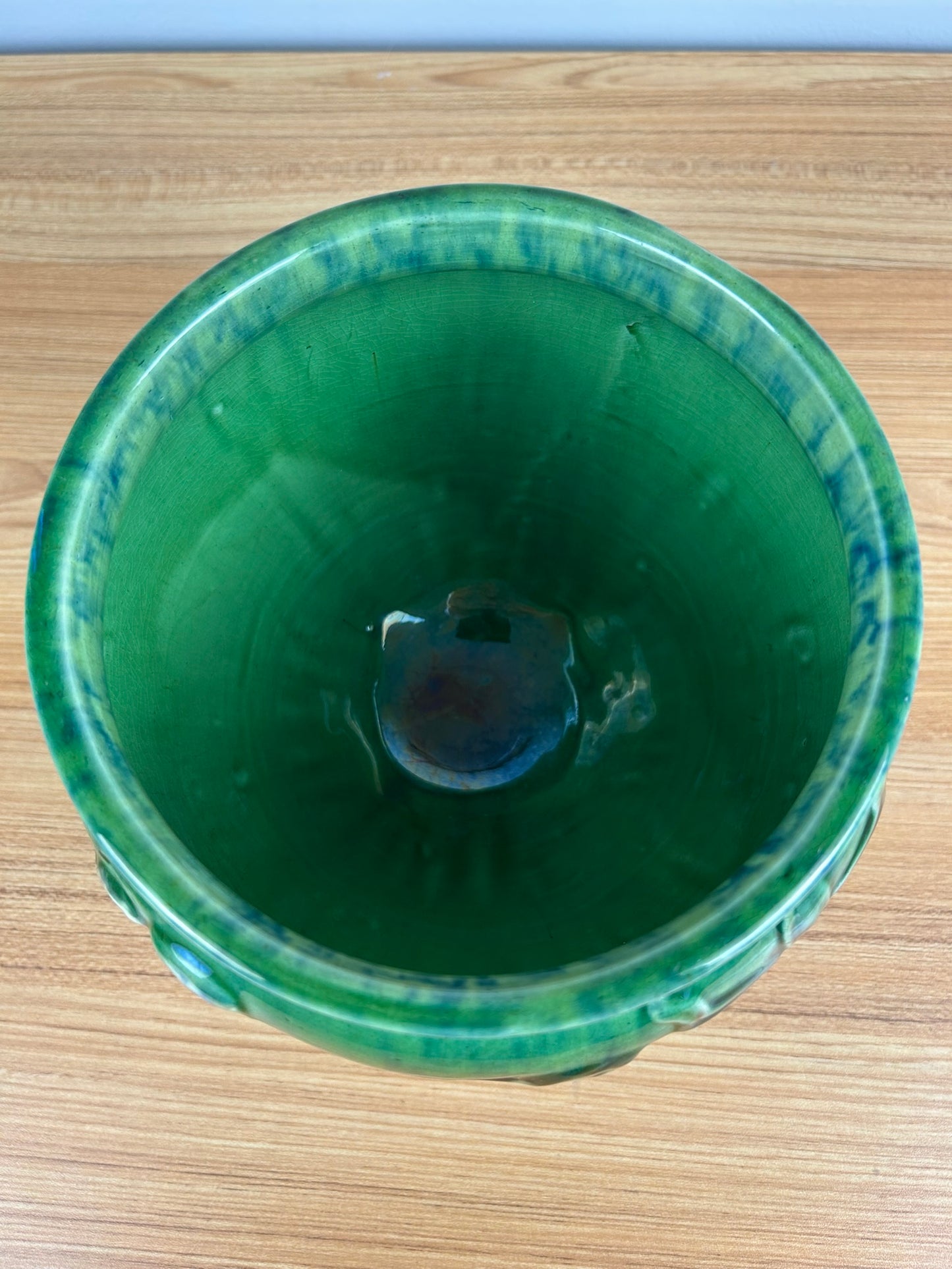 Weller Pottery Sea Sirens Footed Majolica Jardiniere Planter Art Nouveau Mermaid