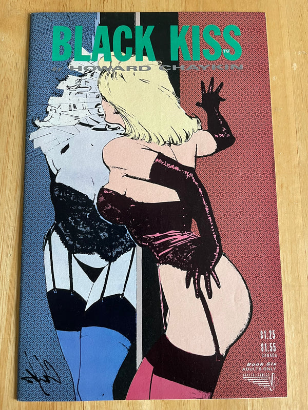 BLACK KISS #6 Howard Chaykin art! VF/+ *WHITE PAGES*