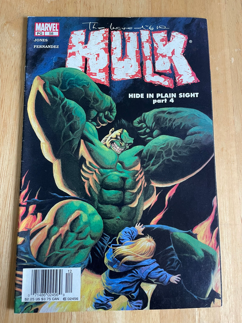 THE INCREDIBLE HULK 58 BRUCE JONES STORY MARVEL COMICS 2003