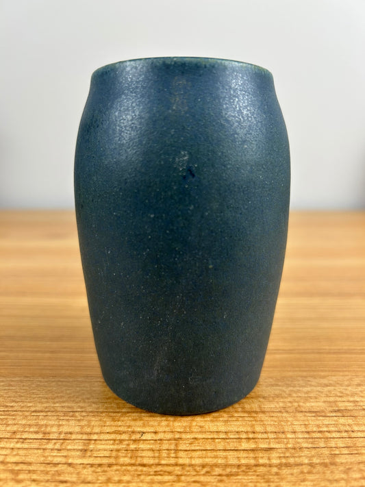 Attributed To Marblehead Trial Piece Or School Of Marblehead Blue Cabinet Vase.
