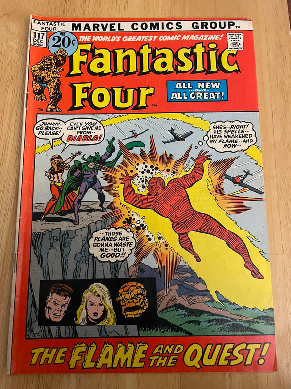 Fantastic Four #117 The Flame And The Quest Marvel Comics VF